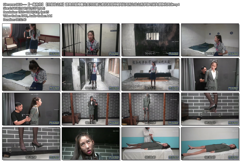 9838----【一绳有你】【空姐绞之刑】漂亮空姐梅馨月贪污巨额公款抗拒狡辩被判处死刑之.jpg