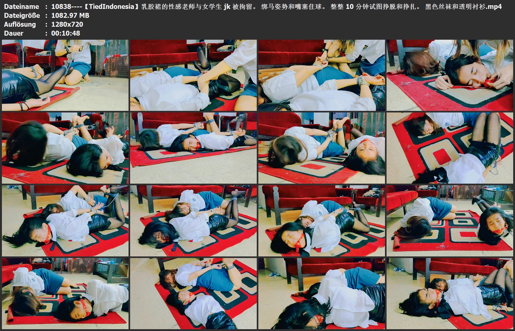 10838----【TiedIndonesia】乳胶裙的性感老师与女学生 jk 被拘留。 绑马姿势和嘴塞住.jpg