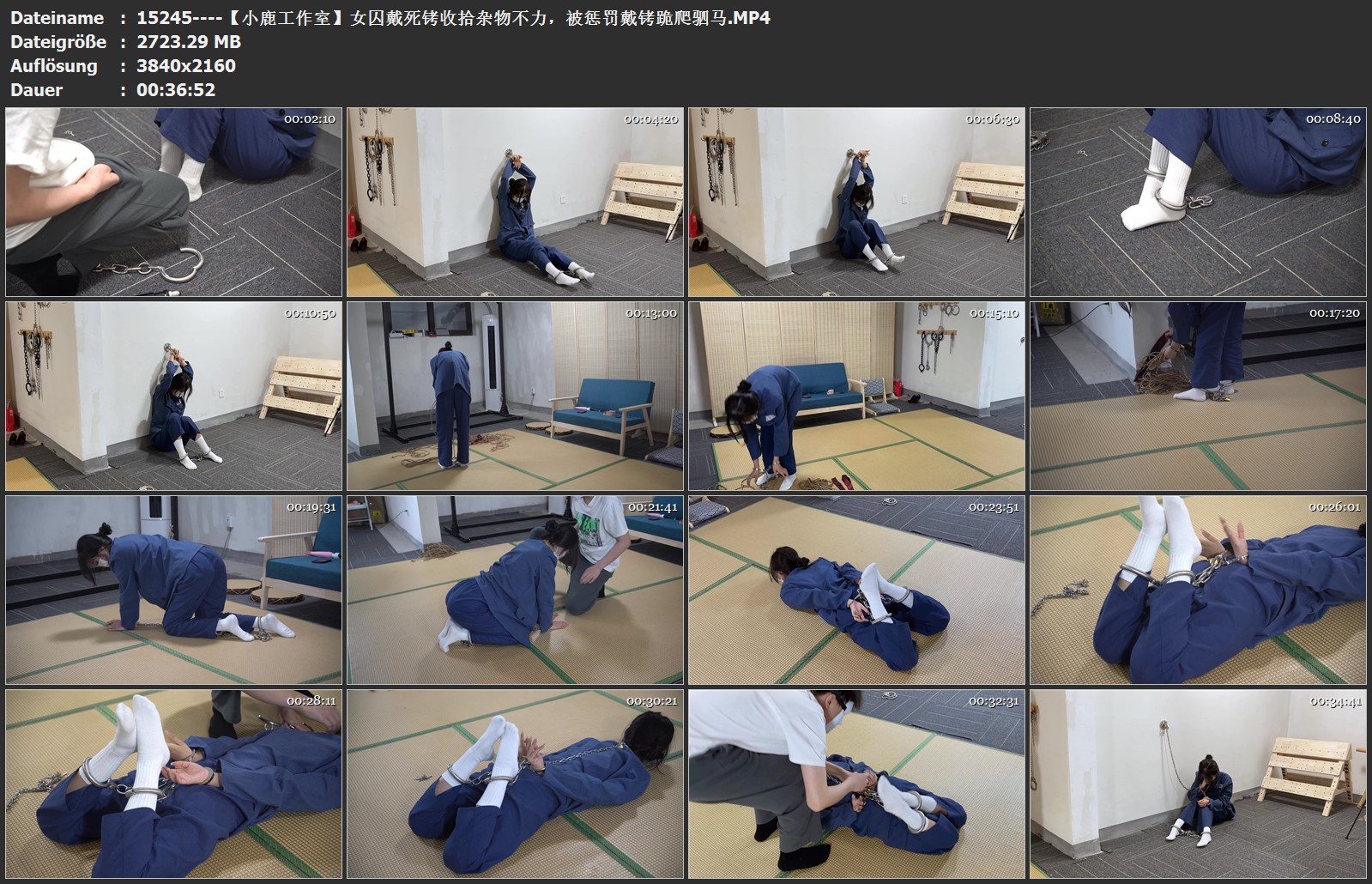 15245----【小鹿工作室】女囚戴死铐收拾杂物不力，被惩罚戴铐跪爬驷马.jpg