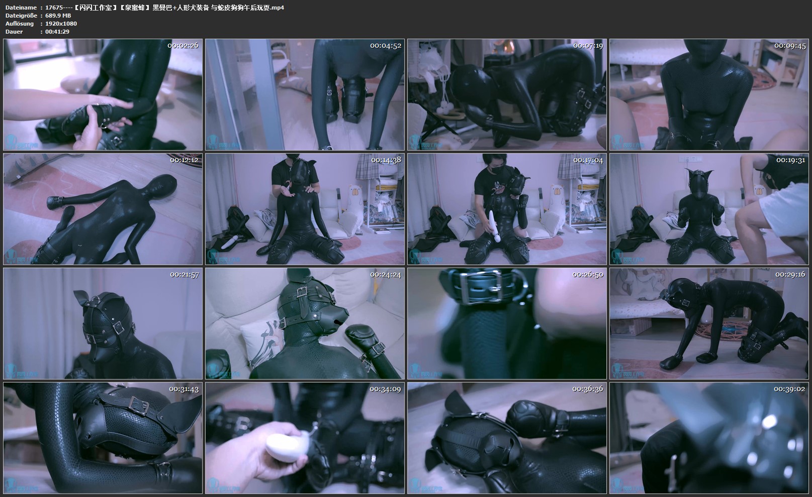17675----【闪闪工作室】【泉蜜蜂】 黑曼巴 人形犬装备 与蛇皮狗狗午后玩耍.jpg