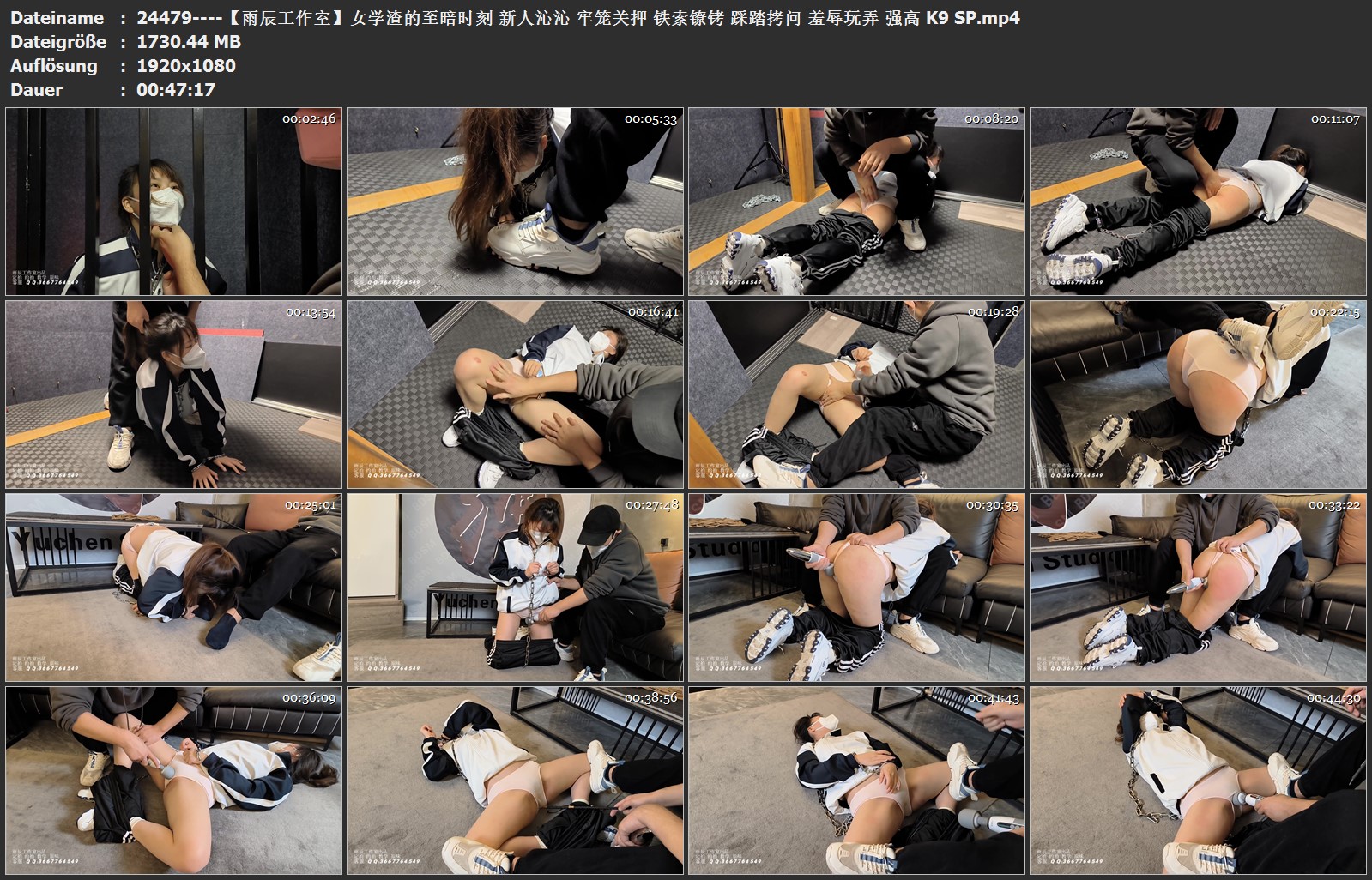 24479----【雨辰工作室】女学渣的至暗时刻 新人沁沁 牢笼关押 铁索镣铐 踩踏拷问 羞辱.jpg