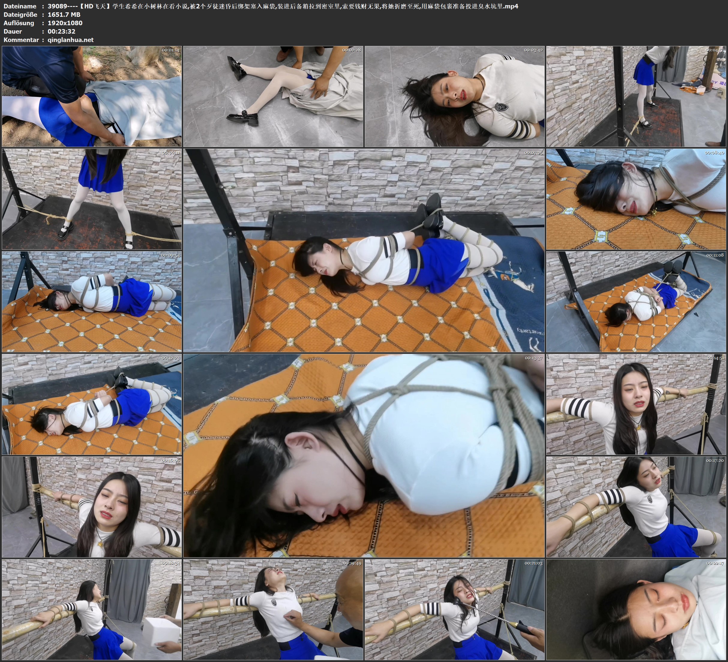 39089----【HD飞天】学生希希在小树林在看小说,被2个歹徒迷昏后绑架塞入麻袋,装进后备.jpg