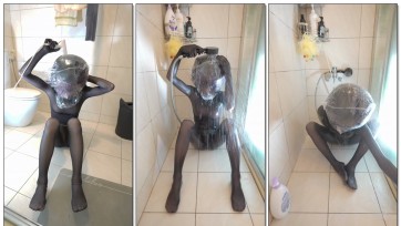 【哈哭實驗室】kig黑丝全包，双层热缩袋防水淋浴