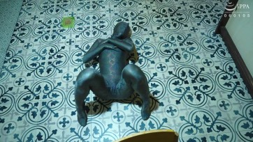 【zentai】『柄ゼンタイマスクオン床上連続オーガズム　高城なぎさ』