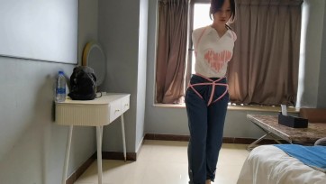 【绳命线】小云戴手铐绑股绳加直臂