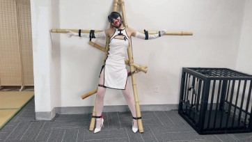 【小鹿工作室】吊带裙，情趣旗袍，木马+十字架分腿站立paoji