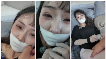 【Chrisgag】白丝姐姐封嘴捆绑的tj体验